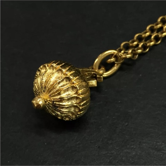 CHANEL Gold Tone Pendant Necklace with Box - Picture 2 of 9